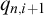 q Subscript n comma i plus 1