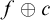 f circled plus c