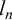 l Subscript n