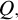upper Q comma