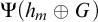 normal upper Psi left parenthesis h Subscript m Baseline circled plus upper G right parenthesis