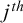 j Superscript t h