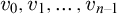 v 0 comma v 1 comma ellipsis comma v Subscript n minus 1 Baseline