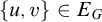 StartSet u comma v EndSet element of upper E Subscript upper G