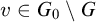 v element of upper G 0 minus upper G