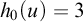 h 0 left parenthesis u right parenthesis equals 3