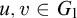 u comma v element of upper G 1