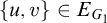 StartSet u comma v EndSet element of upper E Subscript upper G 1