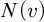 upper N left parenthesis v right parenthesis