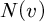 upper N left parenthesis v right parenthesis