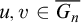 u comma v element of upper G Subscript n Baseline overbar