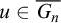 u element of upper G Subscript n Baseline overbar