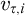 v Subscript tau comma i