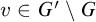 v element of upper G prime minus upper G