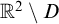 double struck upper R squared minus upper D