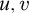 u comma v