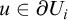 u element of partial differential upper U Subscript i
