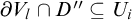 partial differential upper V Subscript l Baseline intersection upper D quotation mark subset of or equal to upper U Subscript i Baseline