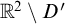 double struck upper R squared minus upper D prime
