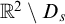 double struck upper R squared minus upper D Subscript s