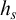 h Subscript s