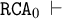 monospace upper R upper C upper A 0 right tack