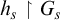 h Subscript s Baseline up harpoon with barb right upper G Subscript s