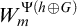 upper W Subscript m Superscript normal upper Psi left parenthesis h circled plus upper G right parenthesis