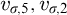 v Subscript sigma comma 5 Baseline comma v Subscript sigma comma 2 Baseline