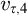 v Subscript tau comma 4
