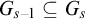upper G Subscript s minus 1 Baseline subset of or equal to upper G Subscript s