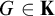 upper G element of bold upper K