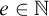 e element of double struck upper N