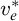 v Subscript e Superscript asterisk