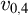 v Subscript 0 comma 4