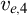 v Subscript e comma 4