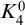 upper K 4 Superscript 0
