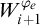 upper W Subscript i plus 1 Superscript phi Super Subscript e