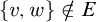 StartSet v comma w EndSet not an element of upper E