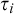 tau Subscript i