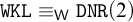 monospace upper W upper K upper L identical to Subscript sans serif upper W Baseline monospace upper D upper N upper R left parenthesis 2 right parenthesis