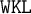 monospace upper W upper K upper L