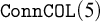monospace upper C o n n upper C upper O upper L left parenthesis 5 right parenthesis