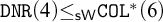 monospace upper D upper N upper R left parenthesis 4 right parenthesis less than or equals Subscript sans serif s upper W Baseline monospace upper C upper O upper L Superscript asterisk Baseline left parenthesis 6 right parenthesis
