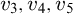 v 3 comma v 4 comma v 5