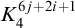 upper K 4 Superscript 6 j plus 2 i plus 1