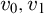 v 0 comma v 1