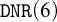monospace upper D upper N upper R left parenthesis 6 right parenthesis
