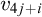v Subscript 4 j plus i