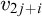 v Subscript 2 j plus i